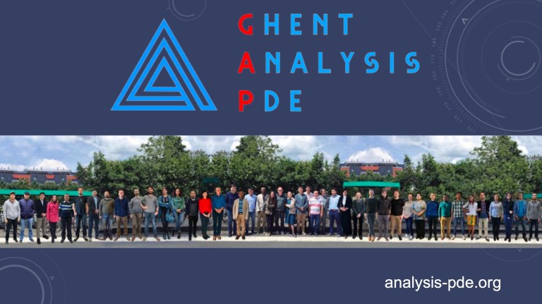 Ghent Analysis & PDE Center – Intercontinental research group in ...