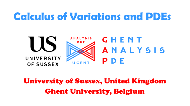 Trends in Calculus of Variations and PDEs – Ghent Analysis & PDE Center